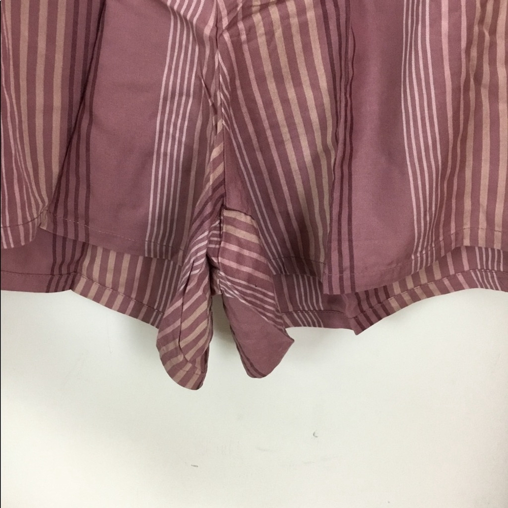 Ambrielle 1X NWT womans sleep/lounge shorts mauve stripe - Picture 8 of 12